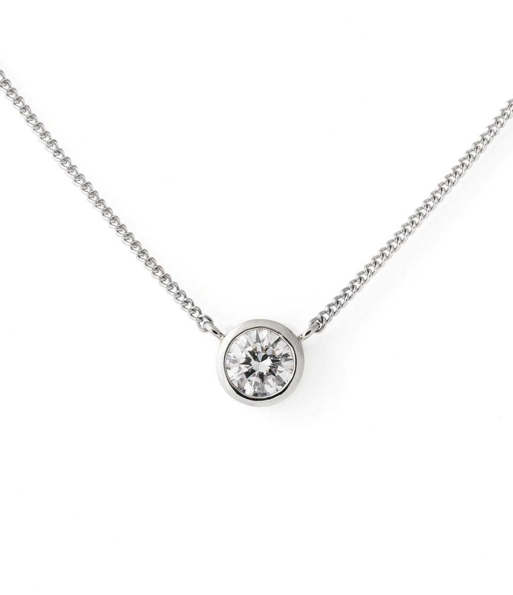 BEZEL DIAMOND NECKLACE – MJ Jewellers Vancouver