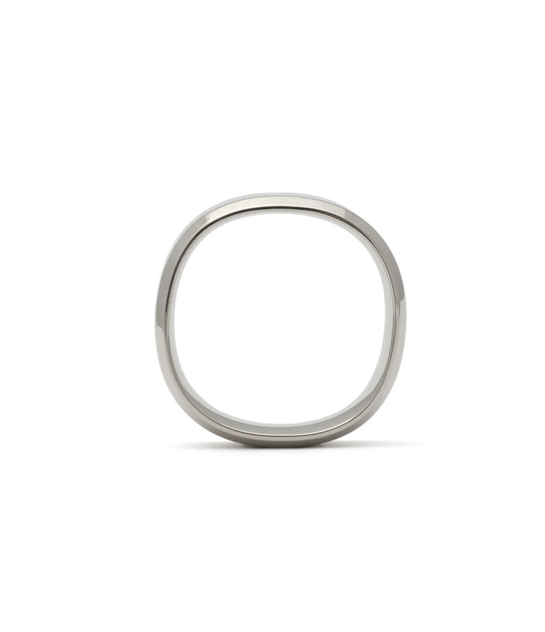 SAND FINISH WITH TAPERED EDGES WEDDING BAND