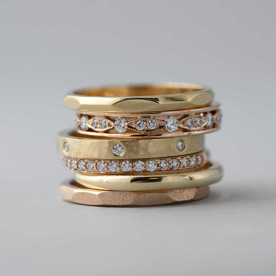 DIAMOND HAMMERED TEXTURE BAND