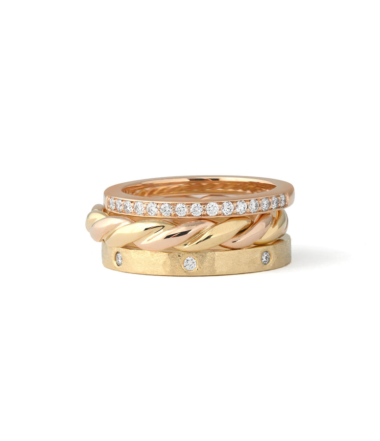 DIAMOND HAMMERED TEXTURE BAND