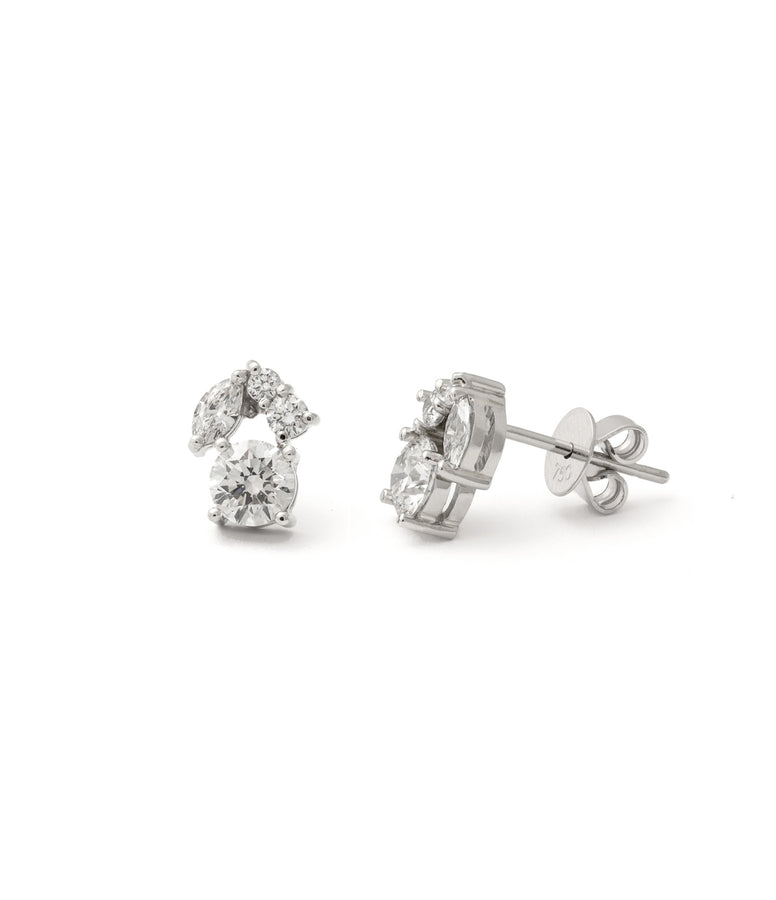 DIAMOND CLUSTER EARRINGS