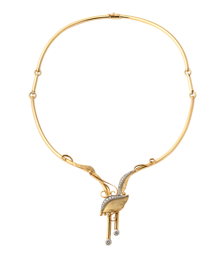 HERON NECKLACE: UNIQUE PIECE N°77