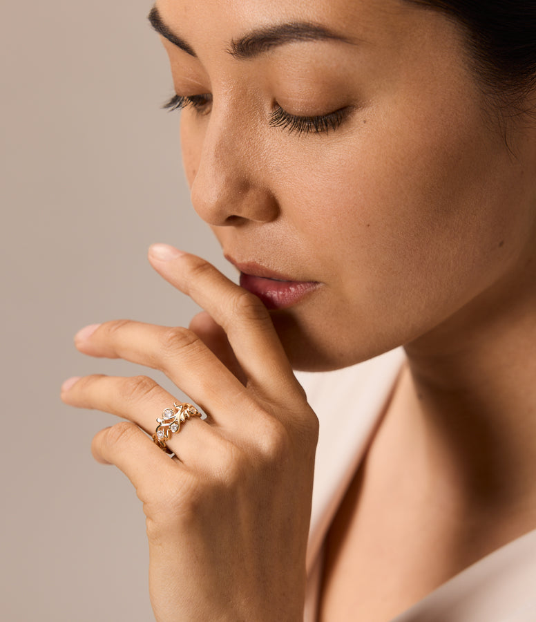 DIAMOND FILIGREE RING