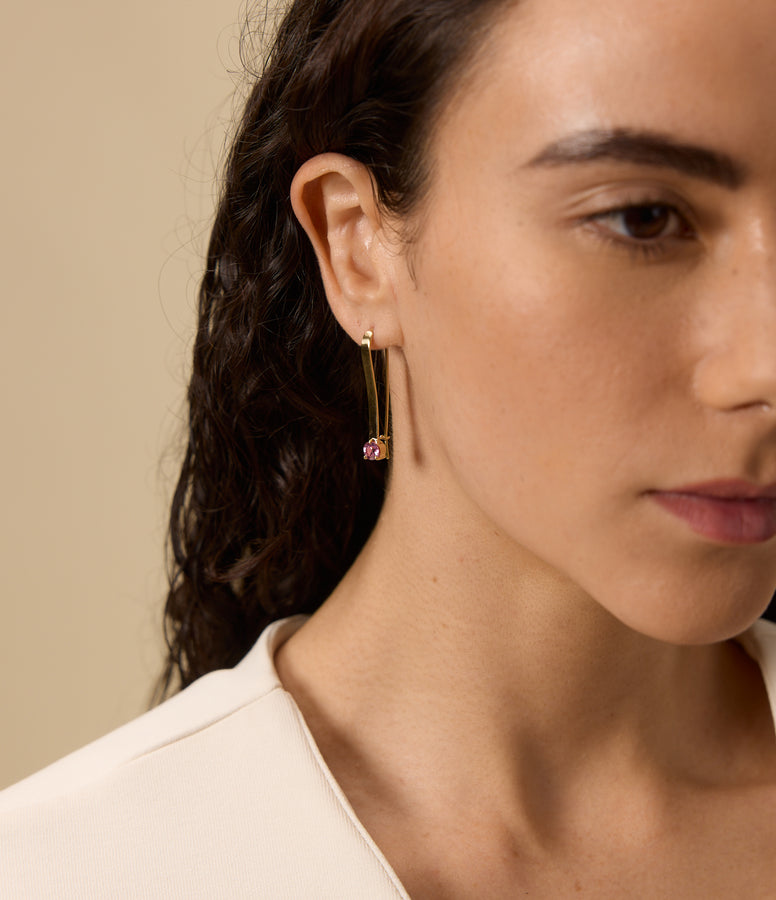 PINK SAPPHIRE EARRINGS