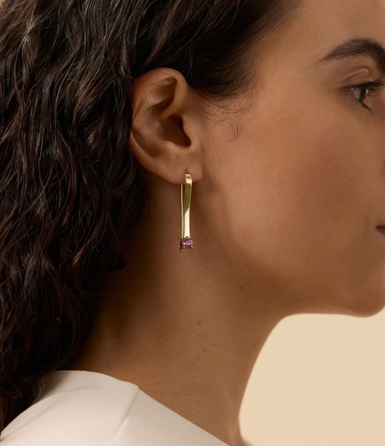 PINK SAPPHIRE EARRINGS