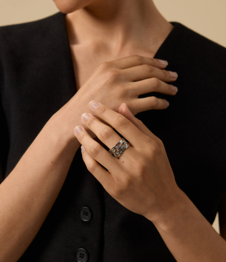 DIAMOND FILIGREE RING