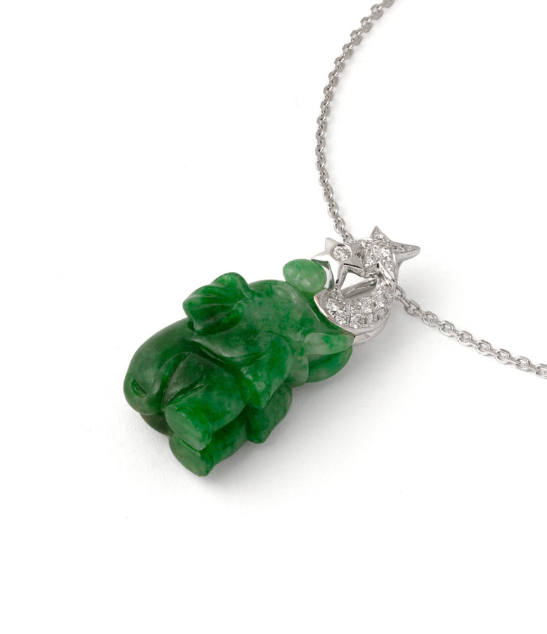 ELEPHANT JADEITE NECKLACE: UNIQUE PIECE N°85