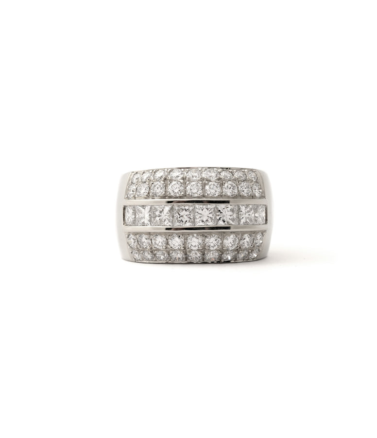 5 ROWS DIAMOND RING