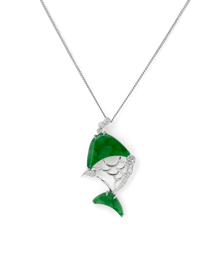FISH JADEITE & DIAMONDS