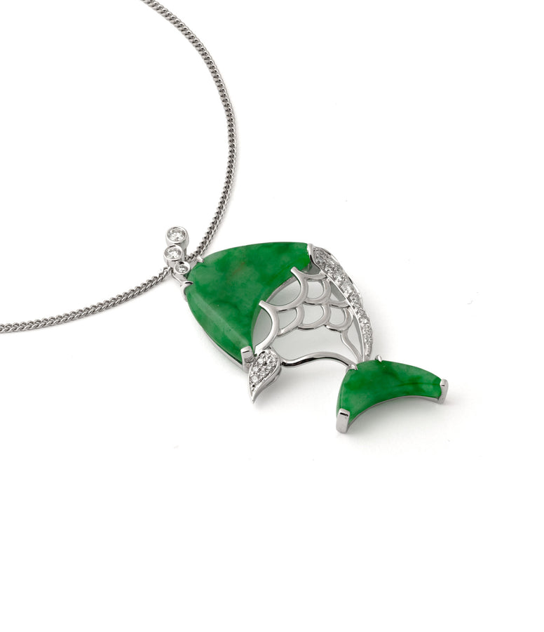 FISH JADEITE & DIAMONDS