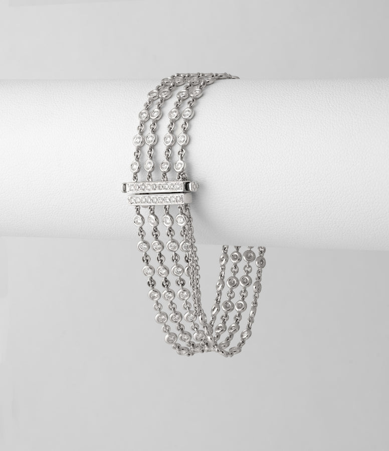 MULTI DIAMOND STRANDS BRACELET