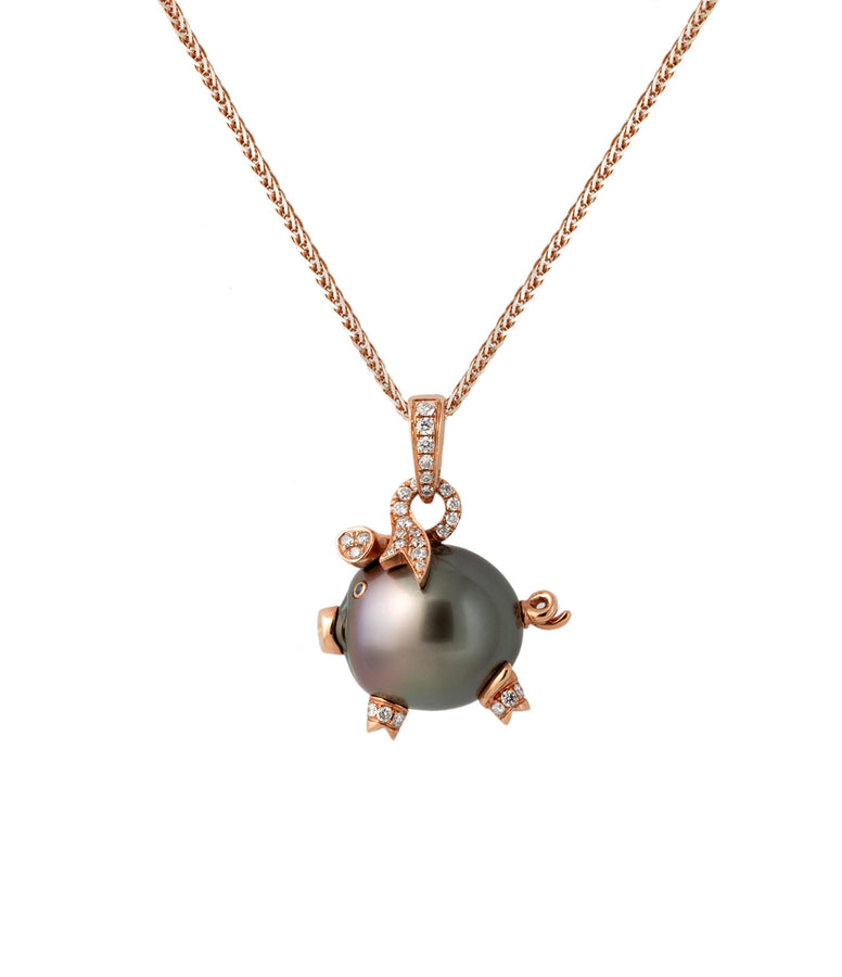 PIGLET PEARL NECKLACE