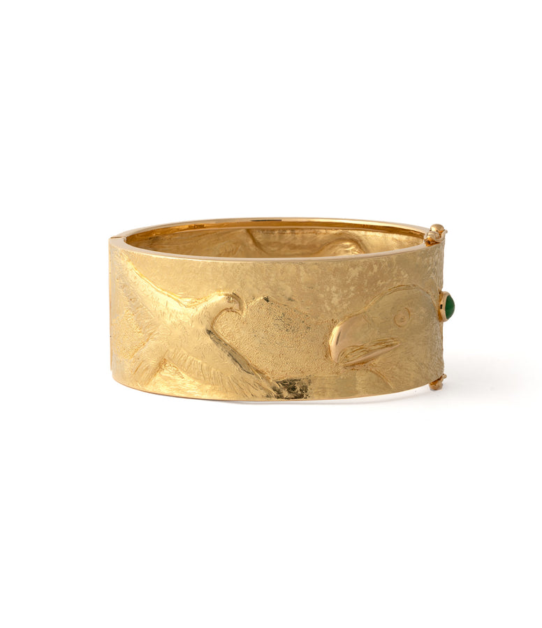 EAGLE REPOUSSE BANGLE: UNIQUE PIECE N°77