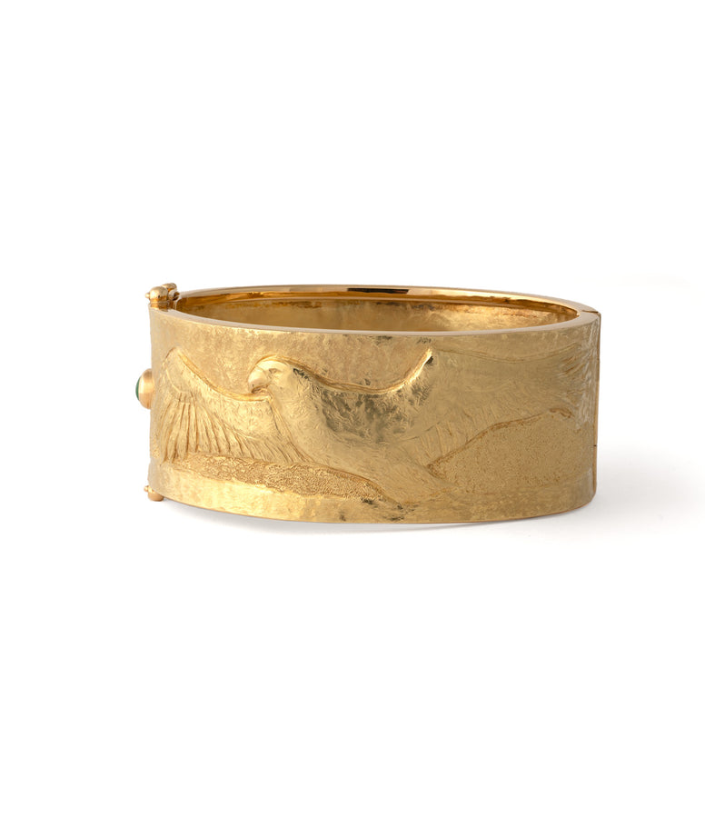 EAGLE REPOUSSE BANGLE: UNIQUE PIECE N°77