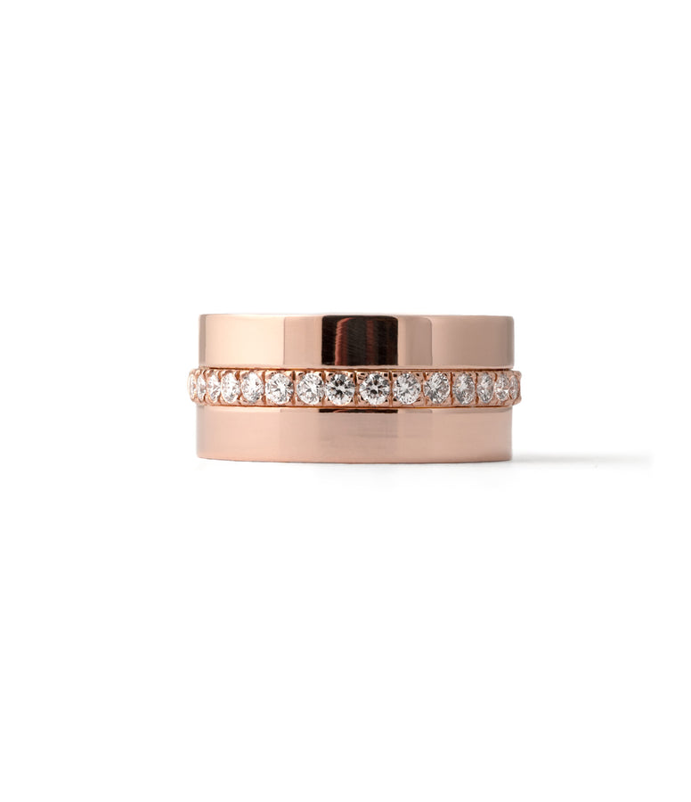 WIDE DIAMOND PAVE BAND