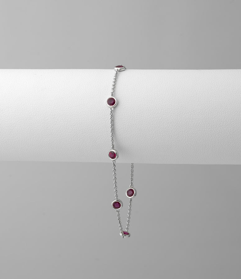 SPACED RUBIES BRACELET