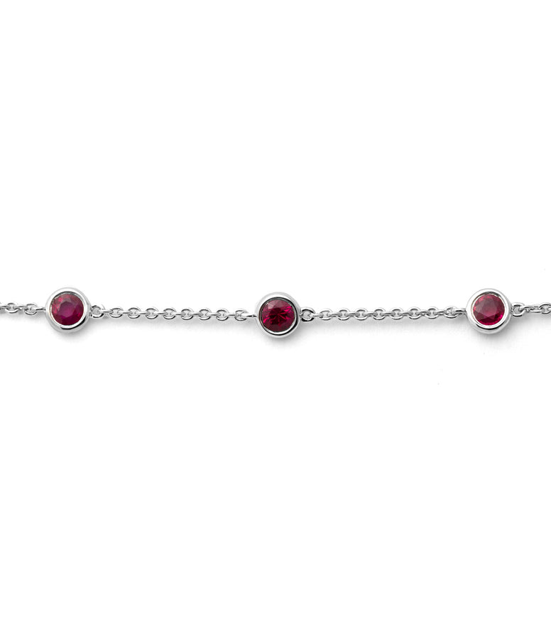 SPACED RUBIES BRACELET