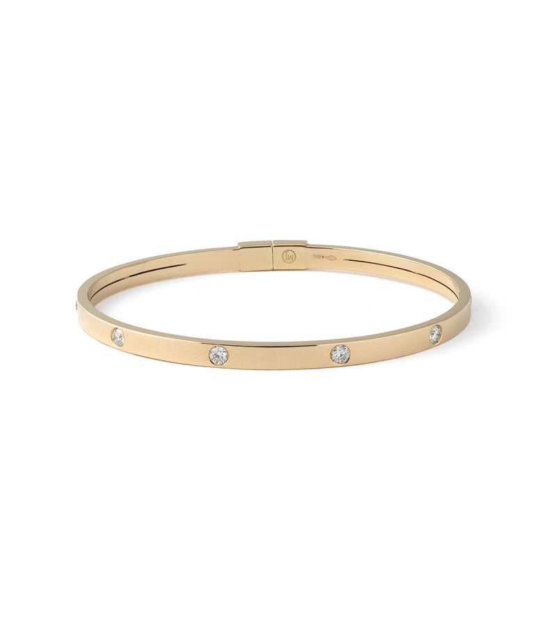 SPACED DIAMOND BANGLE BRACELET