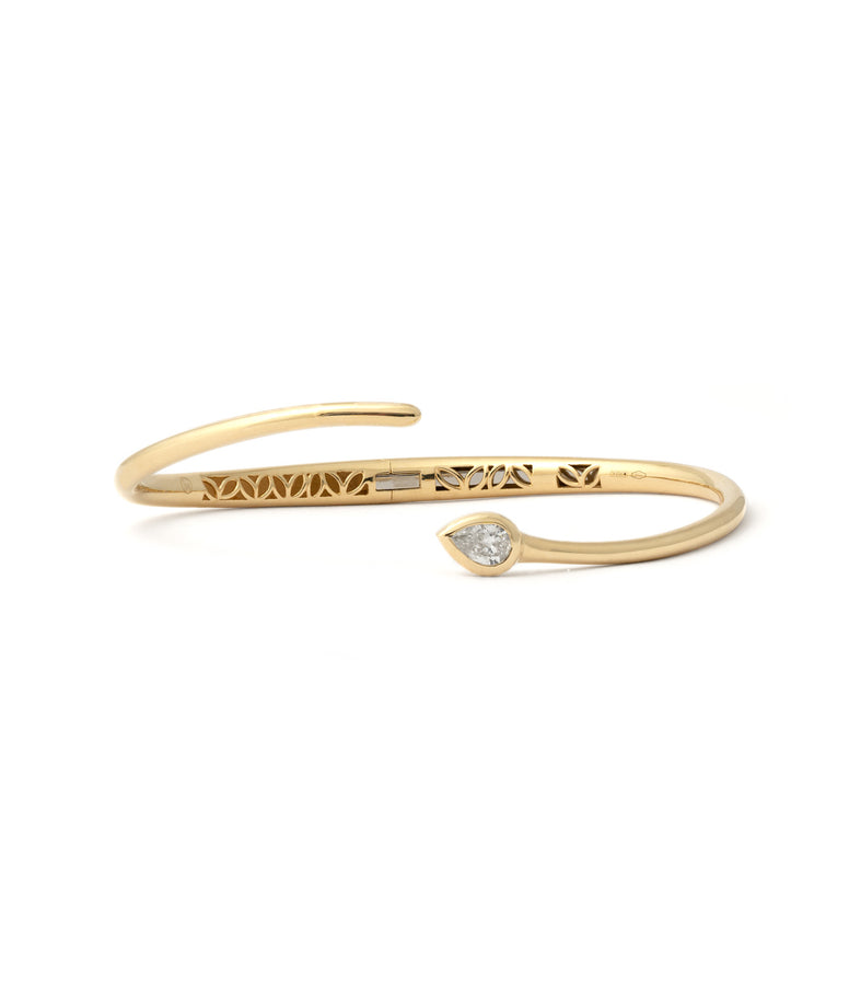 DIAMOND SNAKE BANGLE BRACELET