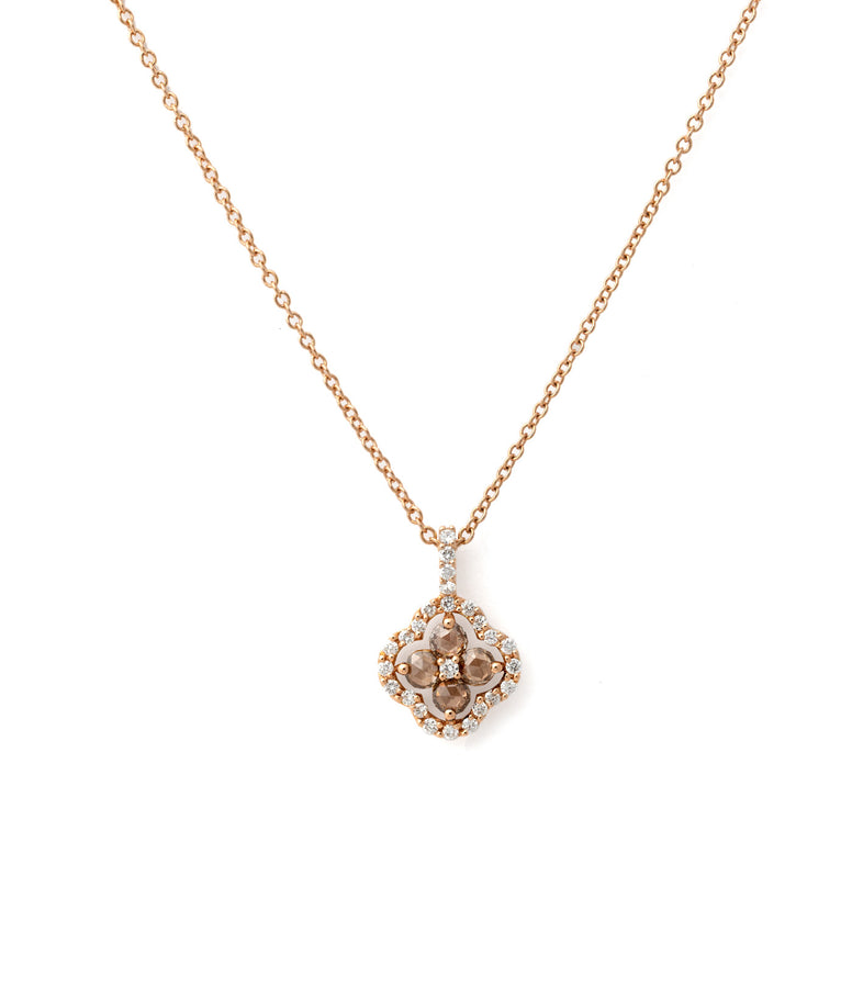 FANCY BROWN ROSE-CUT DIAMOND NECKLACE