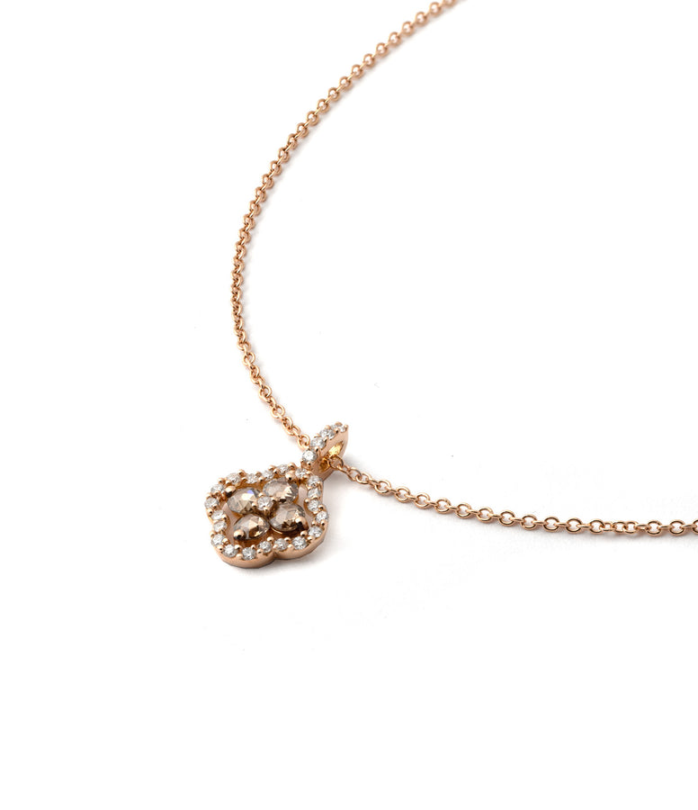 FANCY BROWN ROSE-CUT DIAMOND NECKLACE