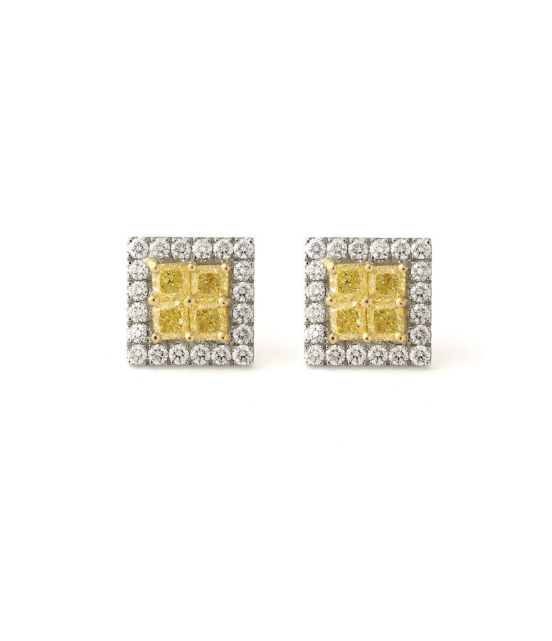 YELLOW DIAMOND EARRINGS