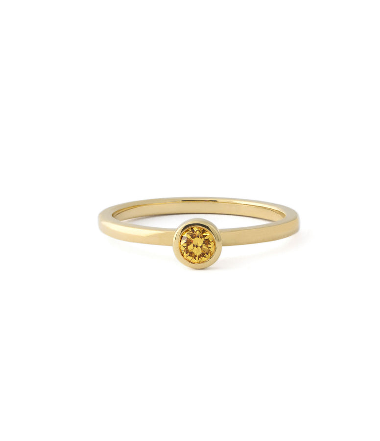 FANCY YELLOW DIAMOND STACKING RING - LIMITED EDITION