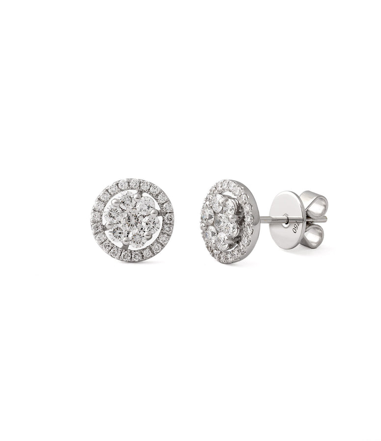 DIAMOND CLUSTER EARRINGS